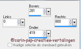 aangepaste selectie